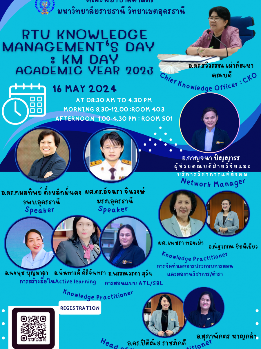 RTU Knowledge Management's Day : KM DAY ACADEMIC YEAR 2023