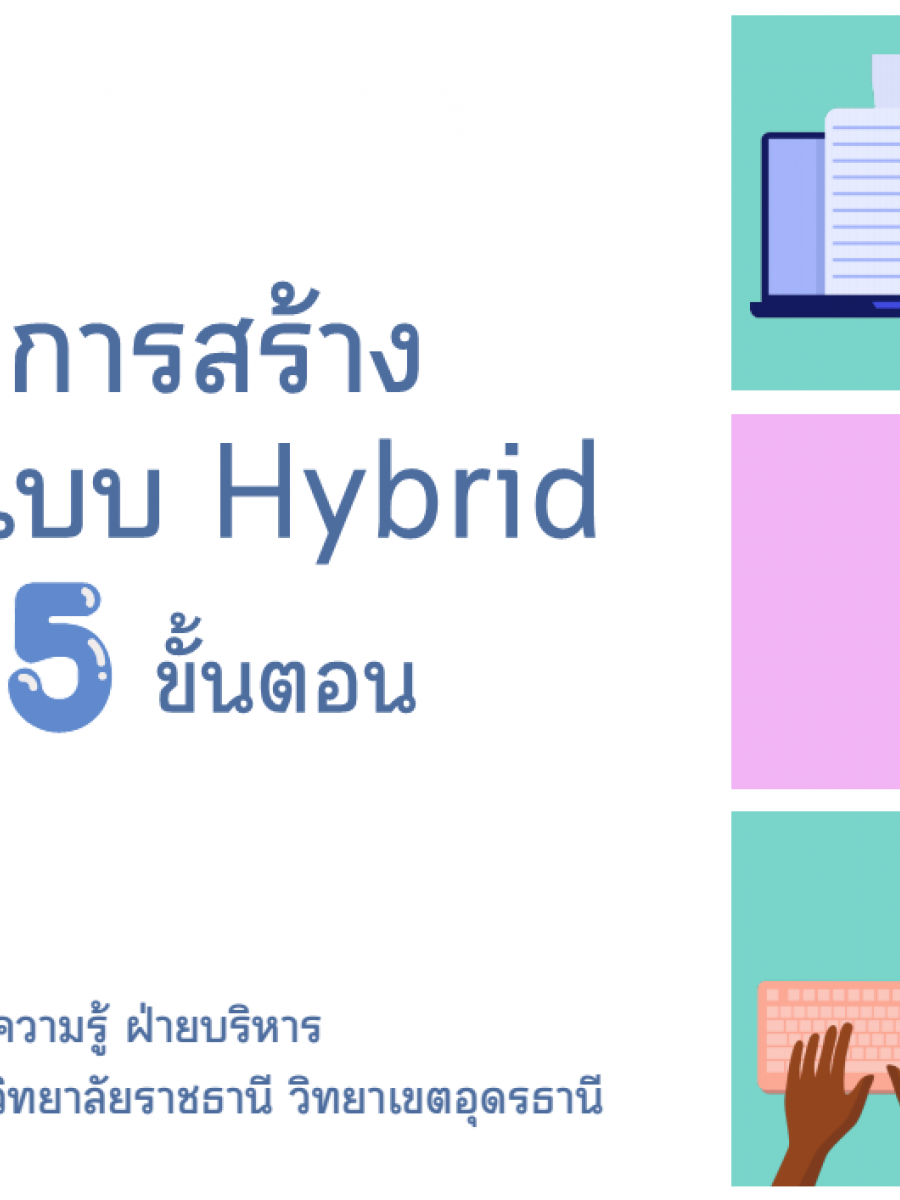 แนวปฏิบัติการสร้างห้องเรียนแบบ Hybrid